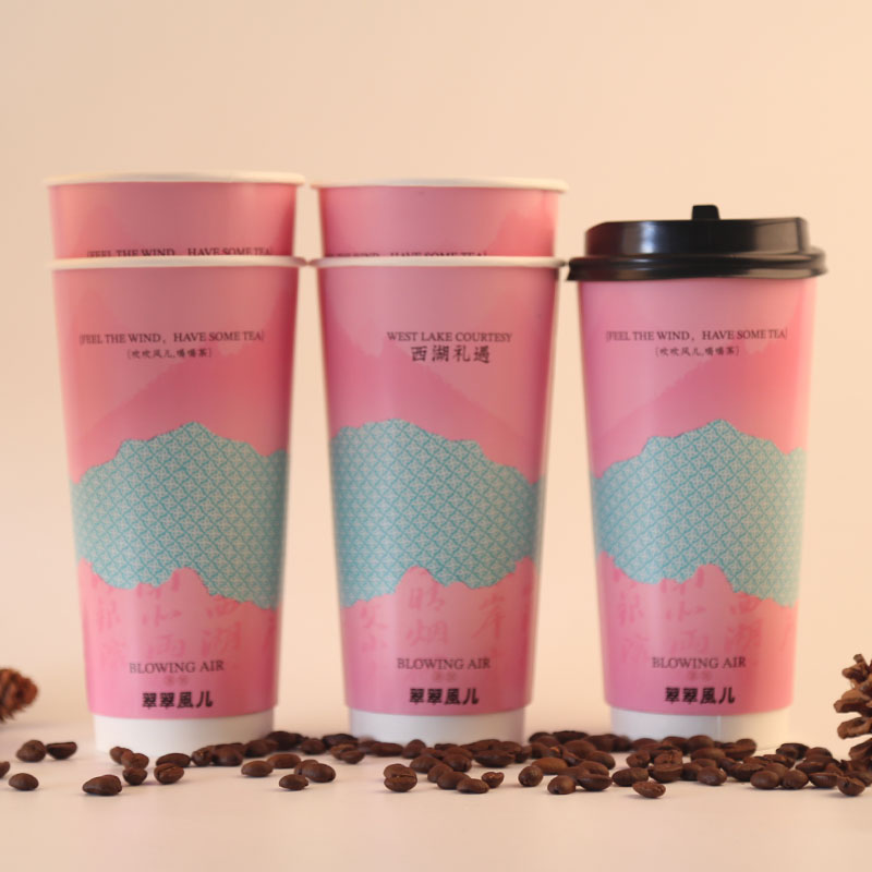 上海300ML奶茶杯定做