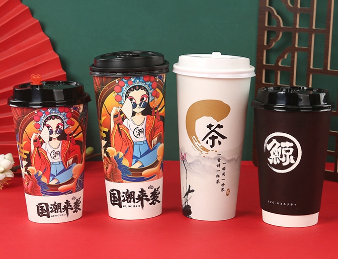 上海22盎司奶茶杯定做